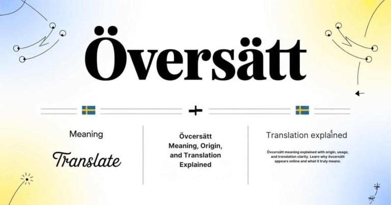 övcersätt meaning and translation explained clearly